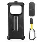 For Ulefone Armor 25T Pro Ulefone Back Clip Phone Case with Carabiner(Black) - 1