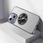 For iPhone 14 Plus CD Texture MagSafe Magnetic Phone Case(Space Grey) - 1