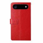 For iPhone 17 Air HT01 Y-shaped Pattern Flip Leather Phone Case(Red) - 3
