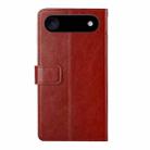 For iPhone 17 Air HT01 Y-shaped Pattern Flip Leather Phone Case(Brown) - 3