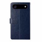 For iPhone 17 Air HT01 Y-shaped Pattern Flip Leather Phone Case(Blue) - 3