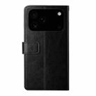 For iPhone 17 Pro Max HT01 Y-shaped Pattern Flip Leather Phone Case(Black) - 3