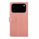 For iPhone 17 Pro Max HT01 Y-shaped Pattern Flip Leather Phone Case(Pink) - 3