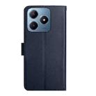 For Realme C63 4G Global/ C61 Genuine Leather Fingerprint-proof Flip Phone Case(Blue) - 3