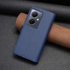 For vivo Y78 5G 9 Card Slots Zipper Wallet Leather Flip Phone Case(Blue) - 6