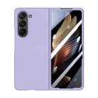 For Samsung Galaxy Z Fold5 Integrated PC Skin Feel Shockproof Phone Case(Purple) - 1