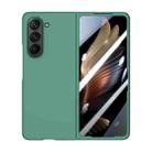 For Samsung Galaxy Z Fold5 Integrated PC Skin Feel Shockproof Phone Case(Green) - 1