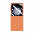 For Samsung Galaxy Z Flip5 Integrated PC Skin Feel Shockproof Phone Case(Flaming Orange) - 1