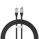 Baseus Cool Play Series 20W USB-C / Type-C to 8 Pin Fast Charging Data Cable, Length:1m(Black) - 1