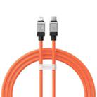 Baseus Cool Play Series 20W USB-C / Type-C to 8 Pin Fast Charging Data Cable, Length:1m(Orange) - 1