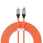 Baseus Cool Play Series 20W USB-C / Type-C to 8 Pin Fast Charging Data Cable, Length:2m(Orange) - 1