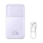 Baseus Comet Series Dual-Cable Digital Display Fast Charge Power Bank 10000mAh 22.5W(Purple) - 1