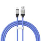 Baseus Cool Play Series 2.4A USB to 8 Pin Fast Charging Data Cable, Length:1m(Blue) - 1