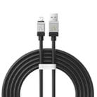 Baseus Cool Play Series 2.4A USB to 8 Pin Fast Charging Data Cable, Length:2m(Black) - 1