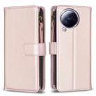 For Xiaomi Civi 3 5G 9 Card Slots Zipper Wallet Leather Flip Phone Case(Rose Gold) - 1