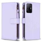 For Xiaomi Mi 11T / 11T Pro 9 Card Slots Zipper Wallet Leather Flip Phone Case(Light Purple) - 1