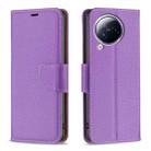 For Xiaomi Civi 3 5G Litchi Texture Pure Color Leather Phone Case(Purple) - 1