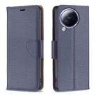 For Xiaomi Civi 3 5G Litchi Texture Pure Color Leather Phone Case(Blue) - 1