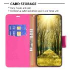 For Xiaomi Redmi 13C Litchi Texture Pure Color Leather Phone Case(Rose Red) - 4