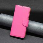 For Xiaomi Redmi 13C Litchi Texture Pure Color Leather Phone Case(Rose Red) - 6