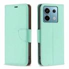 For Xiaomi Redmi Note 13 Pro 4G Global Litchi Texture Pure Color Leather Phone Case(Green) - 1