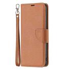 For Xiaomi Redmi Note 13 Pro 4G Global Litchi Texture Pure Color Leather Phone Case(Brown) - 3