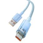 Baseus 100W USB to USB-C / Type-C Explorer Series Smart Temperature Control Fast Charging Data Cable, Length:1m(Blue) - 1