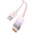 Baseus 100W USB to USB-C / Type-C Explorer Series Smart Temperature Control Fast Charging Data Cable, Length:2m(Pink) - 1