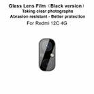 For Xiaomi Redmi 12C 4G IMAK Rear Camera Lens Glass Film Black Version - 3
