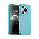 For Huawei Pura 70 Candy Series TPU Phone Case(Transparent Blue) - 1