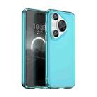 For Huawei Pura 70 Pro Candy Series TPU Phone Case(Transparent Blue) - 1