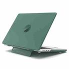 For Macbook Air 13 A1932/A2179/A2337 Frosted Translucent Laptop Protective Case(Dark Green) - 1