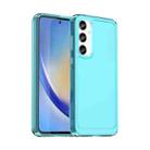 For Samsung Galaxy A35 Candy Series TPU Phone Case(Transparent Blue) - 1