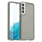 For Samsung Galaxy S22+ 5G Candy Series TPU Phone Case(Transparent Grey) - 1