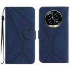 For Realme 13 Pro 5G / 13 Pro+ 5G Stitching Embossed Leather Phone Case(Blue) - 1