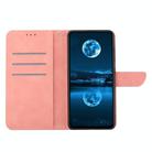For Realme 14 Pro+ 5G Stitching Embossed Leather Phone Case(Pink) - 3