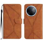 For vivo Y39 5G Global Stitching Embossed Leather Phone Case(Brown) - 1