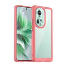 For OPPO Reno11 Global Colorful Series Acrylic Hybrid TPU Phone Case(Red) - 1