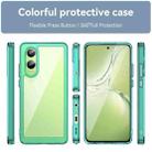 For OPPO K12x Colorful Series Acrylic Hybrid TPU Phone Case(Transparent Blue) - 2