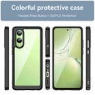 For OPPO K12x Colorful Series Acrylic Hybrid TPU Phone Case(Black) - 2