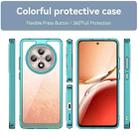 For OPPO Reno12 F 4G Colorful Series Acrylic Hybrid TPU Phone Case(Transparent Blue) - 2