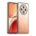 For OPPO Reno12 F 4G Colorful Series Acrylic Hybrid TPU Phone Case(Transparent Grey) - 1