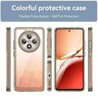 For OPPO Reno12 F 4G Colorful Series Acrylic Hybrid TPU Phone Case(Transparent Grey) - 2