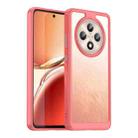 For OPPO Reno12 F 4G Colorful Series Acrylic Hybrid TPU Phone Case(Red) - 1