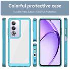For OPPO A3 Energy Colorful Series Acrylic Hybrid TPU Phone Case(Transparent Blue) - 2