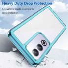 For OPPO A3 Energy Colorful Series Acrylic Hybrid TPU Phone Case(Transparent Blue) - 3