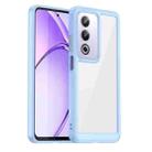 For OPPO A3 Energy Colorful Series Acrylic Hybrid TPU Phone Case(Blue) - 1