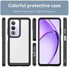 For OPPO A80 Colorful Series Acrylic Hybrid TPU Phone Case(Black) - 2