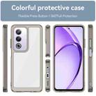For OPPO K12x 5G India Colorful Series Acrylic Hybrid TPU Phone Case(Transparent Grey) - 2
