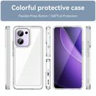 For OPPO Reno13 F Colorful Series Acrylic Hybrid TPU Phone Case(Transparent) - 2